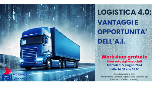 Workshop gratuito: Logistica 4.0: vantaggi ed opportunità dell’A.I.